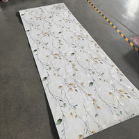 Papier peint géométrique floral en gros, papier peint texturé 3D, panneau mural décoratif pour la décoration intérieure