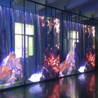 Écran LED mural en verre ultra-fin publicitaire HD couleur pleine, écran LED pour événements, affichage LED transparent clair