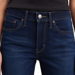 Shorts in denim da donna a vita alta a gamba dritta (Nuovo) Elasticizzati 31W X 26L - Product Image 5