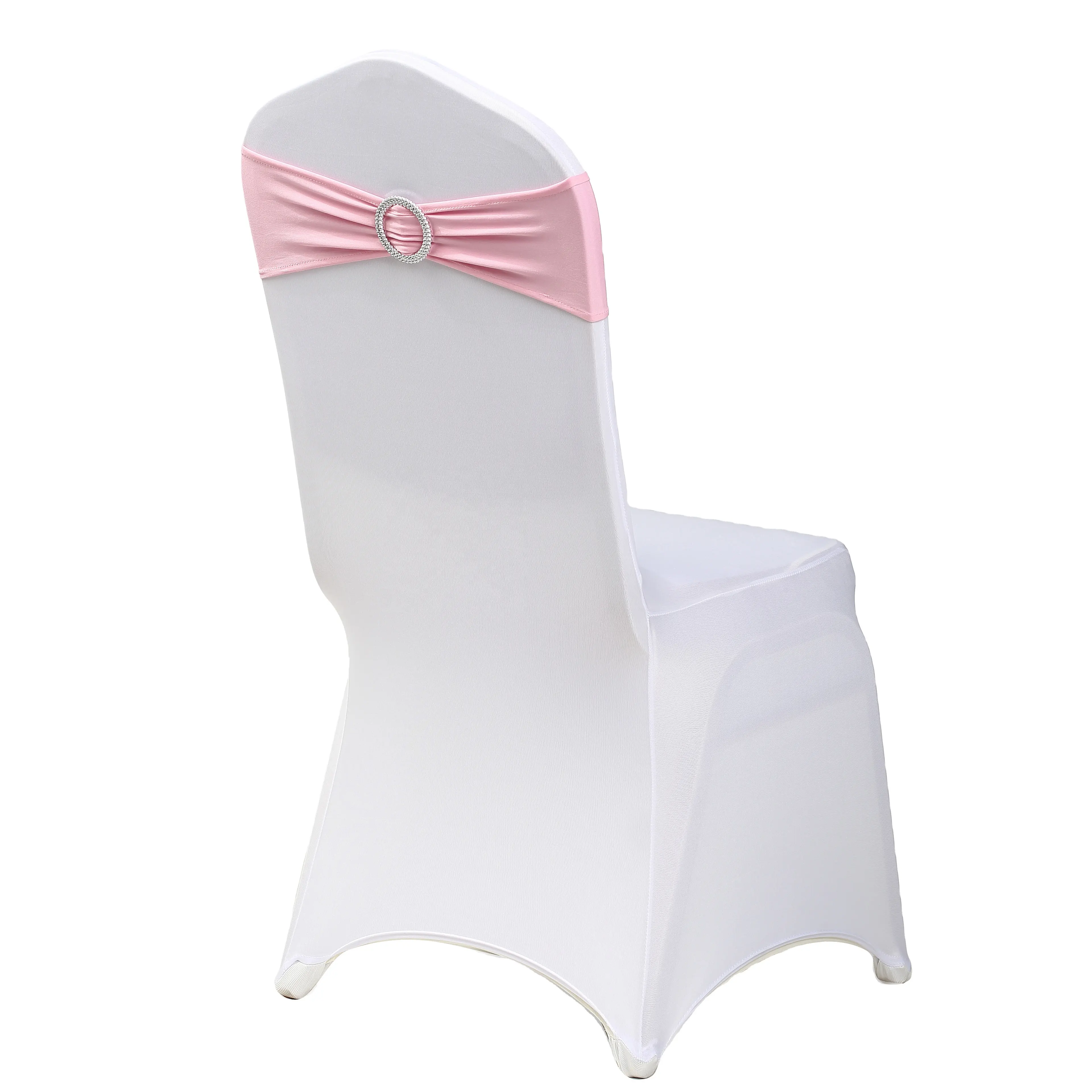 Wedding Chair Decorations Stretch Chair Bows and Sashes for Party Ceremony Reception Banquet Spandex Chair Covers slipcovers