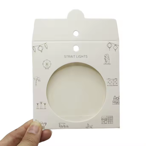 Bao bì giấy phong bì tùy chỉnh logo bán lẻ khăn bao bì phong bì với cửa sổ trong suốt rõ ràng - Product Image 5