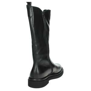 Bottes pour femmes Keys K-10331, bottines en cuir noir avec panneaux latéraux élastiques et languette de traction pour un port facile - Product Image 3