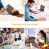 Lampe de luminothérapie LED portable professionnelle pour les soins de santé, 3 niveaux de luminosité, réglages de la minuterie pour la dépression saisonnière