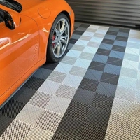 Hochschlagfeste Ineinandergreifende Garagenboden-Fliesen Wasserdichter Modularer Gitterbodenbelag für Werkstätten