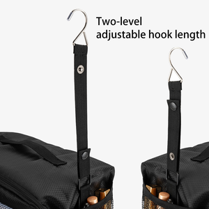 Sacs de rangement suspendus pliables, organisateur de valise, organisateur de bagages de voyage haute capacité, étagère suspendue, cube de rangement pour placard - Product Image 2