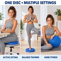 Coussin de siège gonflable Pureflex PFBD002 Yoga Balance Massage Pump avec matériau PVC antidérapant