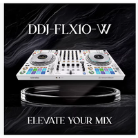 Pioneer DJ DDJ-FLX10-W : Contrôleur multiplateforme 2 canaux |   Édition limitée blanche |   Éclairage DMX, double micro, double USB-C |   Serato, re