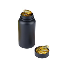 Bouteille en plastique PET de 100 ml et 120 ml, conteneur pour pilules, capsules, médicaments, vitamines, flacon pharmaceutique vide, bouchon à vis, impression personnalisée