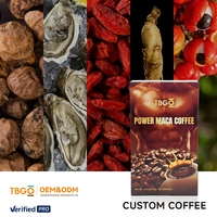 2025 TBG OEM Energy Coffee Vigor X Power Maca Powder Plus Boxs Energy Boost Enhancement Boissons Café pour Hommes