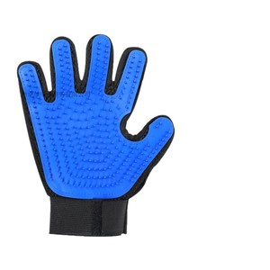 Gants de toilettage pour animaux de compagnie en cuir et ABS, surface incurvée, pour le massage des chats à poils courts - Product Image 5