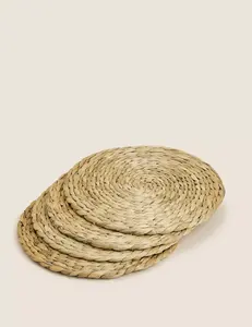 New Products Coaster Bamboo Woven Bohemian Eco-Friendly for Dining Table Decor <b>Placemats</b> OEM Rustic Handmade Best Price - Product Image 4