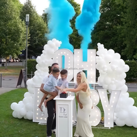 Canon à fumée électrique pour révélation du sexe, machine à confettis, contrôleur DMX, sûr, réutilisable, pour fêtes du Nouvel An, baby showers, extérieur