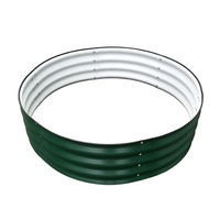 Huizhou – Kit de lit de jardin en métal, boîte de jardinière verte géante de 11 pouces de haut et 42 pouces de large