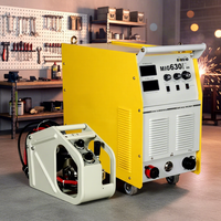 Machine à souder MIG professionnelle de qualité industrielle 630 ampères MAG & MMA avec technologie d'inversion CO2, kit de soudage