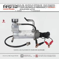 Compresseur d'air métallique DC 12V portable avec moniteur de pression des pneus, pompe monocylindre à faible bruit