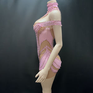 Novance Y4033-D Ropa de Moda al por Mayor con Apliques para Dama Vestidos Elegantes para Chicas Ropa Elástica sin Mangas Minivestido para Fiesta - Product Image 3