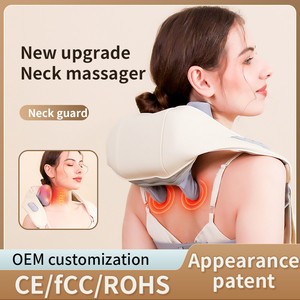 <strong>Shiatsu</strong> Neck &amp; Shoulder <strong>Massager</strong> with 4 Heads Vibration <strong>Kneading</strong> Heat 15-Minute Timer-Electric - Product Image 5