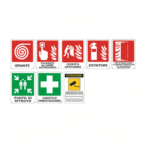 Ensemble de panneaux de signalisation incendie et de sécurité pour les instructions d'urgence et d'évacuation - Product Image 2
