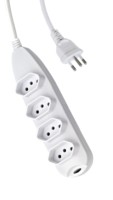 Multiprise avec rallonge, 4 prises, 10A 250V~