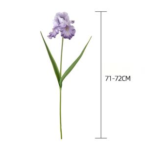 Flor Artificial de Iris Azul de Alta Gama, 72 cm, Tacto Real, Tallo Único, para Decoración de Hogar, Hotel, Boda, Bar, Venta al Por Mayor - Product Image 6