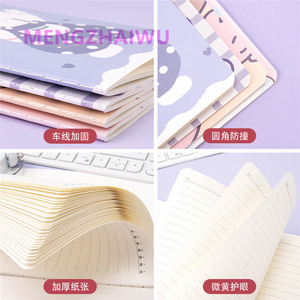 สมุดบันทึกแบบเย็บเล่ม <span class=keywords><strong>A5</strong></span> สไตล์เกาหลีน่ารัก อุปกรณ์การเรียน สมุดแพลนเนอร์ สมุดโน้ตสำหรับนักเรียน สมุดโน้ตส่วนตัว ลายการ์ตูนน่ารัก - Product Image 3