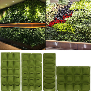 Hot-selling Eco-Friendly Fiber Nonwoven <b>Vertical</b> Garden <b>Wall</b> Plant Growing Bags 1000mL Capacity - Product Image 2