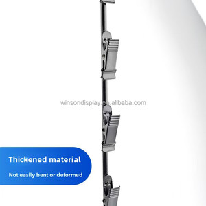 Supermarket Retail Merchandising <b>Clips</b> 12 <b>Hooks</b> Snack Hanging Strips with Label Header - Product Image 3