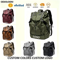 Sac à dos pour ordinateur portable antivol, imperméable, en Oxford, unisexe, durable, noir et rouge, pour les voyages, le bureau, le travail, les étudiants