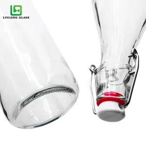 Giá rẻ 750ml Cobalt màu xanh Chai Thủy Tinh Rượu chai thủy tinh với <span class=keywords><strong>Swing</strong></span> <span class=keywords><strong>Top</strong></span> cho bia rượu Cà Phê Trà nước trái cây lạnh uống - Product Image 5