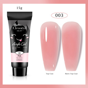 Kit de gel acrylique professionnel 15ml 30ml UV Cleoorvil 12 couleurs - Ensemble d'extension de gel poly pour ongles pour <span class=keywords><strong>nail</strong></span> <span class=keywords><strong>art</strong></span> DIY et salon - Product Image 3