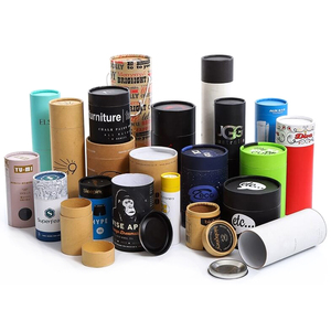 Custom Wholesale Shipping Poster Mailing Carton Push Up Round Boxes Cylinder Box Kraft Cardboard Packaging Paper Tube