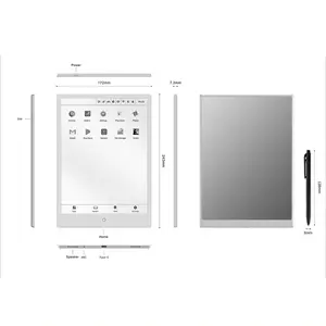 Leitor de livros e-ink com tela de 10.3 polegadas, tablet e-ink para tablet Android 11, leitor de livros e-ink com caneta e caneta, novidade