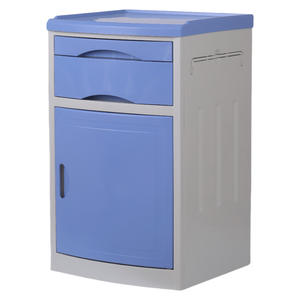 Table de chevet d'hôpital S05 ABS en plastique bleu, facile à nettoyer, armoire de chambre pour patients et personnes âgées - Product Image 2