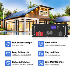 100AH เก็บพลังงานโซลาร์เซลล์48V Lifepo4สำหรับแบตเตอรี่ลิเธียมไอออน - Product Image 2