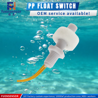 FuEn Füllstandsensor Vertikal Montierter PP Magnetischer Wasser-Schwimmerfüllstandschalter 0,1% Genauigkeit 110V/220V 350mm Kabel für Luftentfeuchter