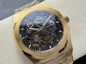 Montre mécanique de plongée de luxe de qualité supérieure, étanche, 41 mm, mouvement THB Factory 3132, 15412GoldAudemarss - Product Image 2