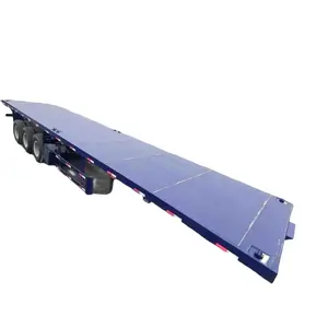 Xe Thạc Sĩ 3 Trục 4 Trục 40T 60T Phẳng Giường Container Trailer Bán ở Châu Phi