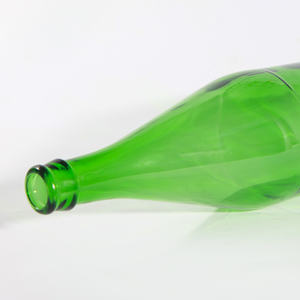 Bouteille de champagne ronde verte à épaule inclinée fantaisie de 1000 ml en gros, bouteille à boire en verre pour vin, jus de fruits, lait, <span class=keywords><strong>Voss</strong></span> - Product Image 4