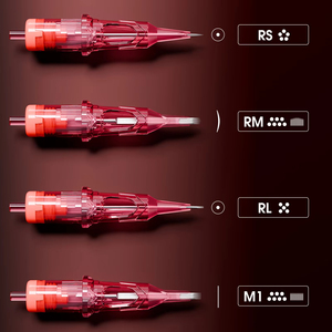 Cartouches d'aiguilles de tatouage Ambition Pink Mixed 50 pièces/boîte, fournitures RL RM pour machine à tatouer, maquillage permanent, taille 0,3 mm/0,35 mm - Product Image 4