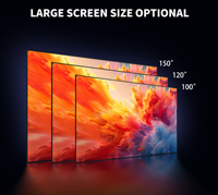 Écran de projection mural Wupro CBSP 16:9 4K HDR en PET à cadre fixe, en stock aux États-Unis, livraison gratuite