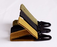 Ceinture courte en sangle de polyester tactique professionnelle avec boucle, pour la randonnée et porte-clés