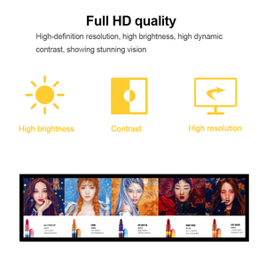 Pantalla LCD Publicitaria Ultra Ancha de Alta Resolución, Tamaño Personalizado, Tipo Barra para Estantes de Supermercado - Product Image 3