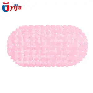 YIJU-alfombrillas de pvc de forma ovalada con ventosa, antideslizantes, antifatiga, para baño, novedad