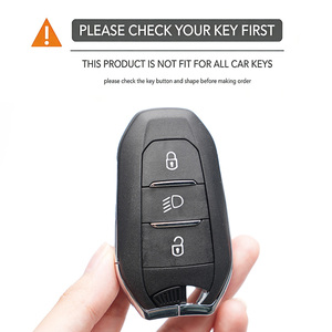 Funda de silicona premium para llave de Peugeot 208 308 <span class=keywords><strong>Citroen</strong></span> C3 <span class=keywords><strong>C4</strong></span> C5, antiarañazos, a prueba de polvo, protector de llave remota de ajuste completo - Product Image 3