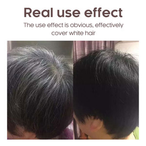 Crème colorante capillaire <span class=keywords><strong>permanente</strong></span> Joynna naturelle sans ammoniaque, brun et noir, pour hommes - Couvre 100 % des cheveux gris - Product Image 4