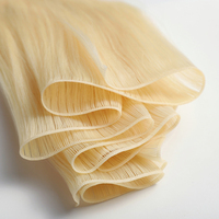 Extensions de Cheveux Russes Naturels Vierge Remy 100% de Haute Qualité, Volume en Gros pour Trame Genius Cousue Main Blonde 613