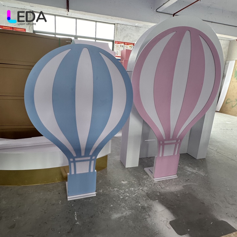 Hot Air Balloon Dreamland Digital Backdrop - Whimsical Cloud Photography Background - Perfect - View #10