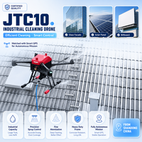 Drone de nettoyage télécommandé de qualité commerciale à longue portée pour tours télécom, idéal pour le lavage des vitres extérieures des gratte-ciel