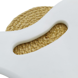 Herramienta corporal Gua Sha grande, tabla de Guasha, piedra de Jade blanca Natural para acupuntura de SPA, alivia las tensiones musculares, reduce la hinchazón - Product Image 5