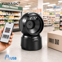 Escáner de Código de Barras Omnidireccional de Escritorio YUANAIDC, Lector de Códigos QR 1D 2D, USB con Cable, Detección Automática para Comercio Minorista y Supermercados